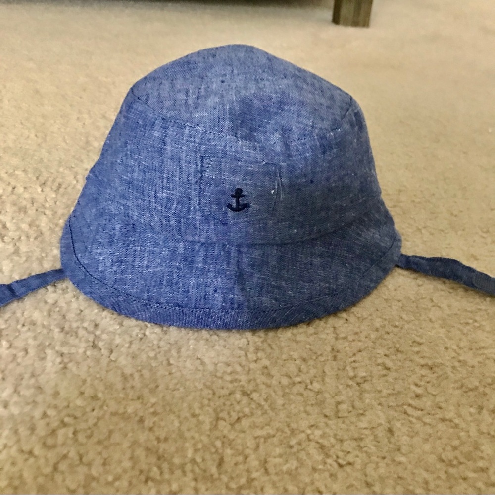 Janie and Jack Linen Chambray Bucket Hat